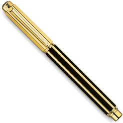 Caran D'Ache Fountain<Caran dAche Varius China Black Gold Plated Fountain Pen Sale China Black GT