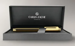 Caran D'Ache Fountain<Caran dAche Varius China Black Gold Plated Fountain Pen Sale China Black GT