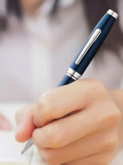 Cross Pen Closeouts|Ballpoint<Coventry bLUE Lacquer Ballpoint Pen | Altman Luggage