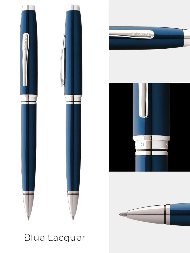 Cross Pen Closeouts|Ballpoint<Coventry bLUE Lacquer Ballpoint Pen | Altman Luggage