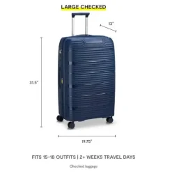 Delsey Checked<Dune Large Expandable Spinner