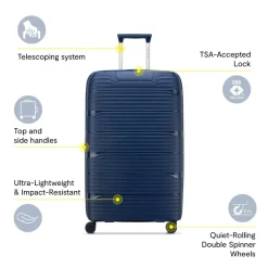 Delsey Checked<Dune Large Expandable Spinner