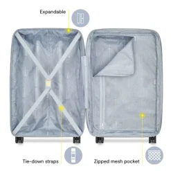 Delsey Checked<Dune Medium Expandable Spinner