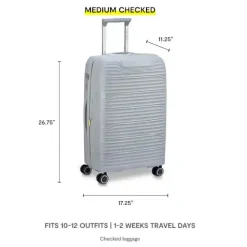 Delsey Checked<Dune Medium Expandable Spinner