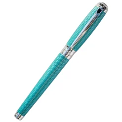 S.T. Dupont Fountain<Dupont Line D Diamond Guilloche Fountain Pen Altman Luggage Aquamarine