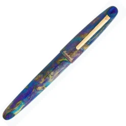 Esterbrook Rollerball<Estie Peacock ESPP17 Regular Size Gold Trim Rollerball Pen