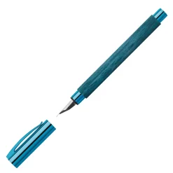 Faber-Castell Limited Edition|Fountain<Faber Castell Limited Edition Blue Wood Fountain Pen | Pen Sale