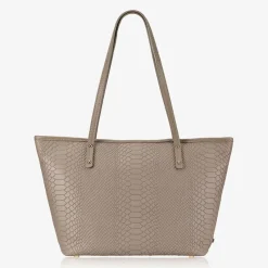 GiGi New York Business Cases|Carry-on Luggage<ZIP TAYLOR TOTE Embossed Python Leather