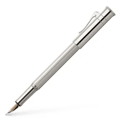Graf Von Faber-Castell Fountain<Classic Platinum-Plated Fountain Pen