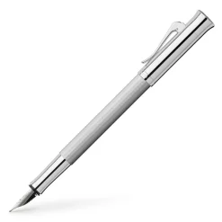 Graf Von Faber-Castell Fountain<Guilloche Fountain Pen Rhodium
