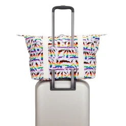 Kipling Carry-on Luggage<Art M Printed Tote Bag Rainbow Palm | Altman Luggage