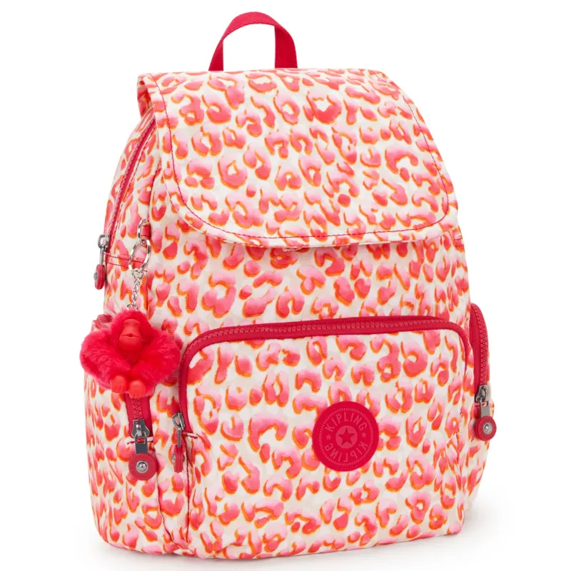 Kipling Backpacks<City City Zip Small Backpack LATIN CHEETAH | Altman Luggage