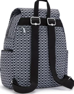 Kipling Backpacks<City City Zip Small Backpack Signature Print | Altman Luggage