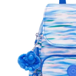 Kipling Backpacks<City City Zip Small Backpack Diluted Blue | Altman Luggage