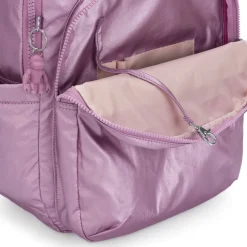 Kipling Business Cases|Backpacks<Seoul Extra Large Metallic Berry 17 Laptop Backpack | Altman Luggage