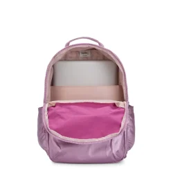 Kipling Backpacks<Seoul Large Metallic Berry 15 Laptop Backpack | Altman Luggage
