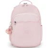 Kipling Backpacks<Seoul Large Metallic Pink Shine Laptop Backpack | Altman Luggage