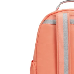 Kipling Backpacks<Seoul Large Nylon 15 Laptop Backpack Cool Coral Shade