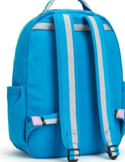 Kipling Backpacks<Seoul Large Nylon 15 Laptop Backpack Azure Sky Blue