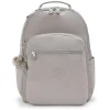 Kipling Backpacks<Seoul Large Nylon Laptop Backpack Grey Gris | Altman Luggage