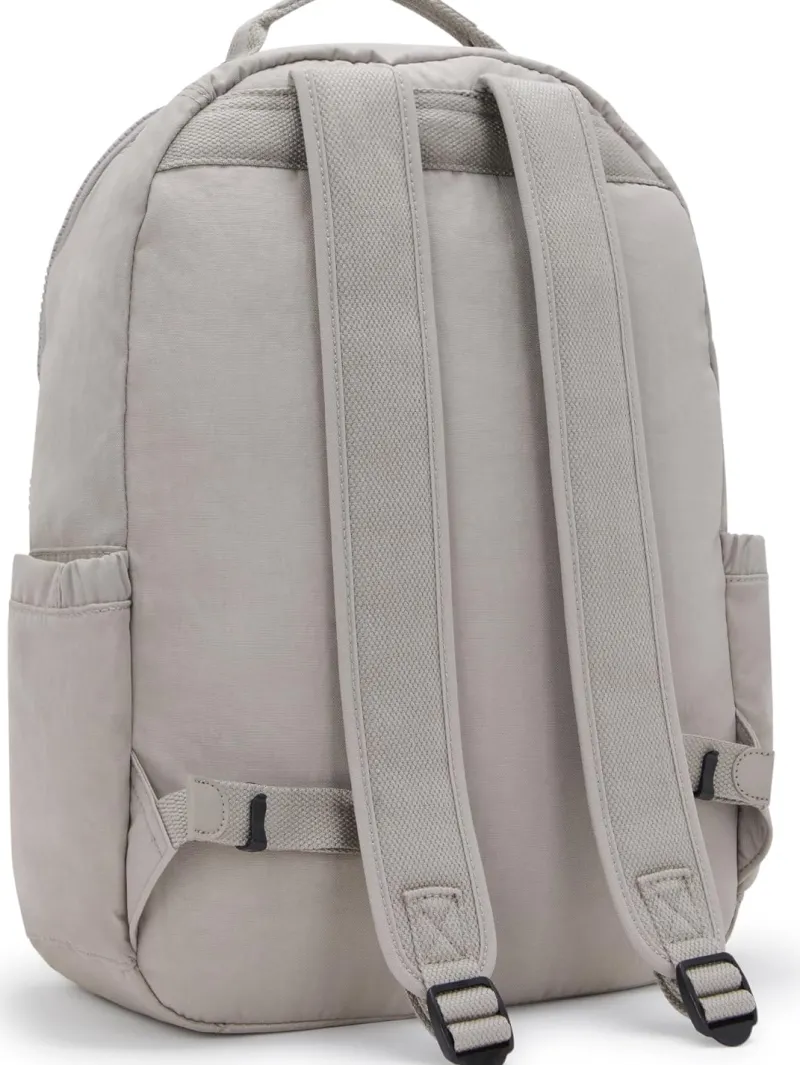 Kipling Backpacks<Seoul Large Nylon Laptop Backpack Grey Gris | Altman Luggage