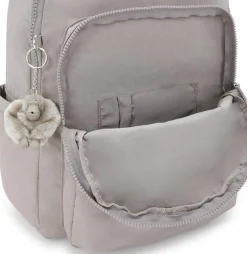 Kipling Backpacks<Seoul Large Nylon Laptop Backpack Grey Gris | Altman Luggage