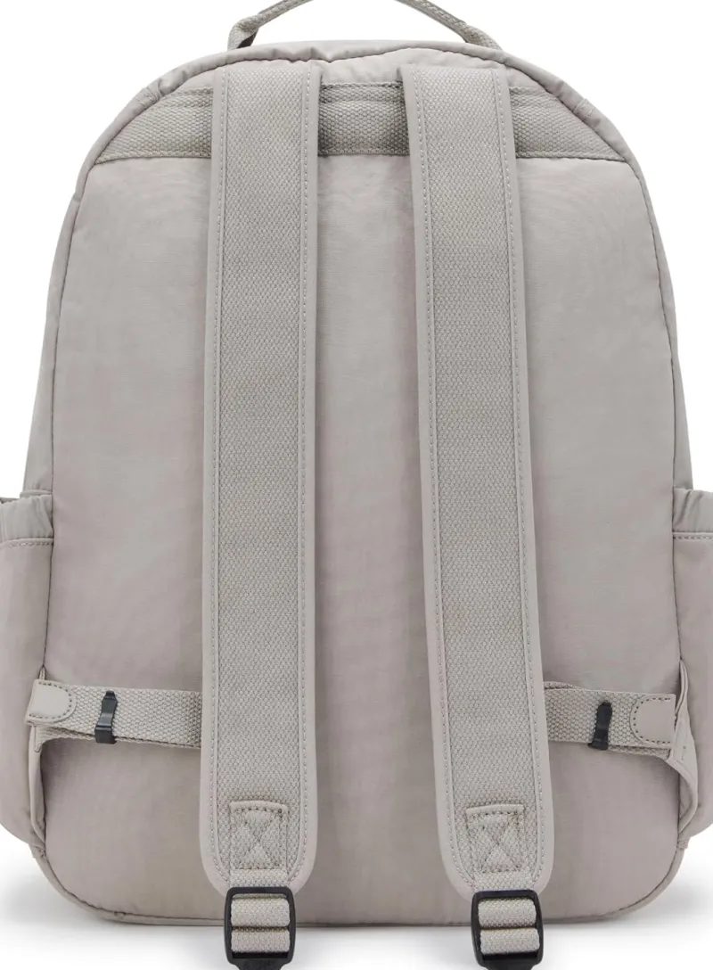 Kipling Backpacks<Seoul Large Nylon Laptop Backpack Grey Gris | Altman Luggage