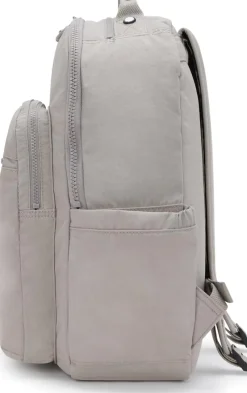 Kipling Backpacks<Seoul Large Nylon Laptop Backpack Grey Gris | Altman Luggage