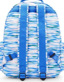 Kipling Business Cases|Backpacks<Seoul Large Printed 15 Laptop Backpack Diluted Blue