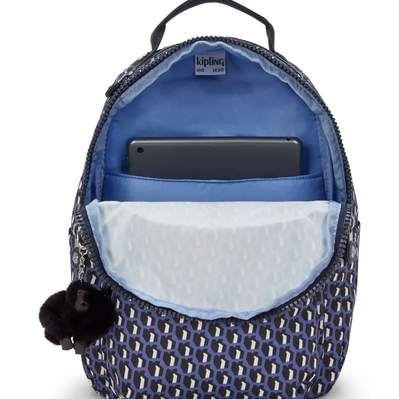 Kipling Backpacks<Seoul Small Tablet Backpack 3D K Blue | Altman Luggage