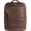 Mancini Portfolios|Business Cases<Leather Backpack for 15.6" Laptop / Tablet, 12" x 5.25" x 15",