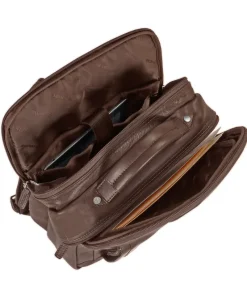 Mancini Portfolios|Business Cases<Leather Backpack for 15.6" Laptop / Tablet, 12" x 5.25" x 15",