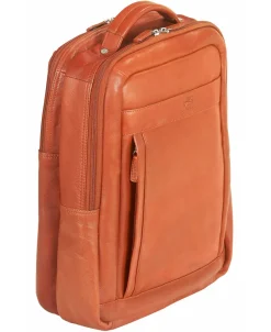 Mancini Portfolios|Business Cases<Leather Backpack for 15.6" Laptop / Tablet, 12" x 5.25" x 15",