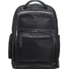 Mancini Portfolios|Business Cases<Leather Backpack for 15.6" Laptop with RFID Secure Pocket, 12.