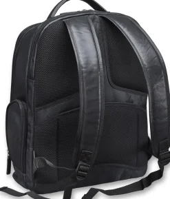 Mancini Portfolios|Business Cases<Leather Backpack for 15.6" Laptop with RFID Secure Pocket, 12.