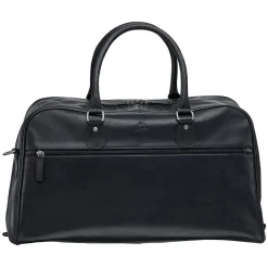 Mancini Portfolios|Attaches & Briefcases<Leather Classic Duffle Bag, 21.5" x 11" x 14", Black
