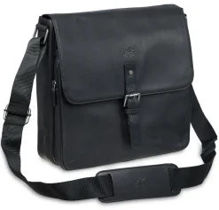 Mancini Portfolios|Business Cases<Leather Crossover Bag for 12" Laptop / Tablet with RFID Secure