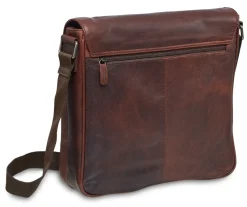 Mancini Portfolios|Business Cases<Leather Crossover Bag for 12" Laptop / Tablet with RFID Secure