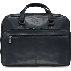 Mancini Portfolios|Business Cases<Leather Expandable Double Compartment Briefcase for 15.6'' Lap