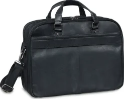 Mancini Portfolios|Business Cases<Leather Expandable Double Compartment Briefcase for 15.6'' Lap