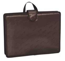 Mancini Portfolios|Business Cases<Leather Vanizia Deluxe Wheeled Catalog Case Brown