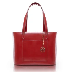 McKlein Business Cases|Carry-on Luggage<ALYSON Leather Tablet Tote | Altman Luggage Red