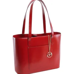 McKlein Business Cases|Carry-on Luggage<ALYSON Leather Tablet Tote | Altman Luggage Red