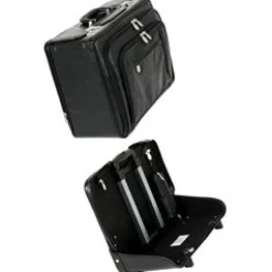 McKlein Business Cases<R Series 8466 Leather Wheeled Catalog Case Black