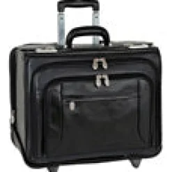 McKlein Business Cases<R Series 8466 Leather Wheeled Catalog Case Black