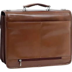McKlein Business Cases<USA Flournoy 15" Leather Double Compartment Laptop Briefcase