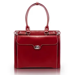 McKlein Business Cases<Winnetka 15.4" Leather Ladies' Laptop Briefcase w/Removable Sl