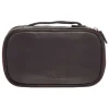 Mancini Portfolios|Attaches & Briefcases<Medium Zippered Toiletry Bag, 10" x 5.5" x 3", Brown