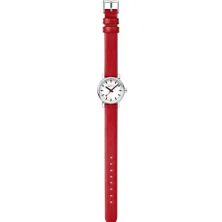 Mondaine Women's Watches<EVO2 26 MM Watch, RED VEGAN GRAPE LEATHER | Altman Luggage