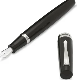 Montegrappa Fountain<Elmo2 Black Fountain Pen | Altman Luggage